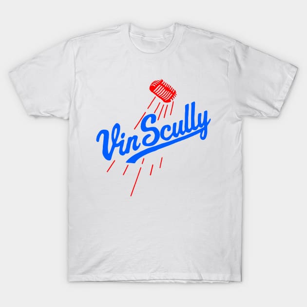 Vin Scully T-Shirt by The Dare